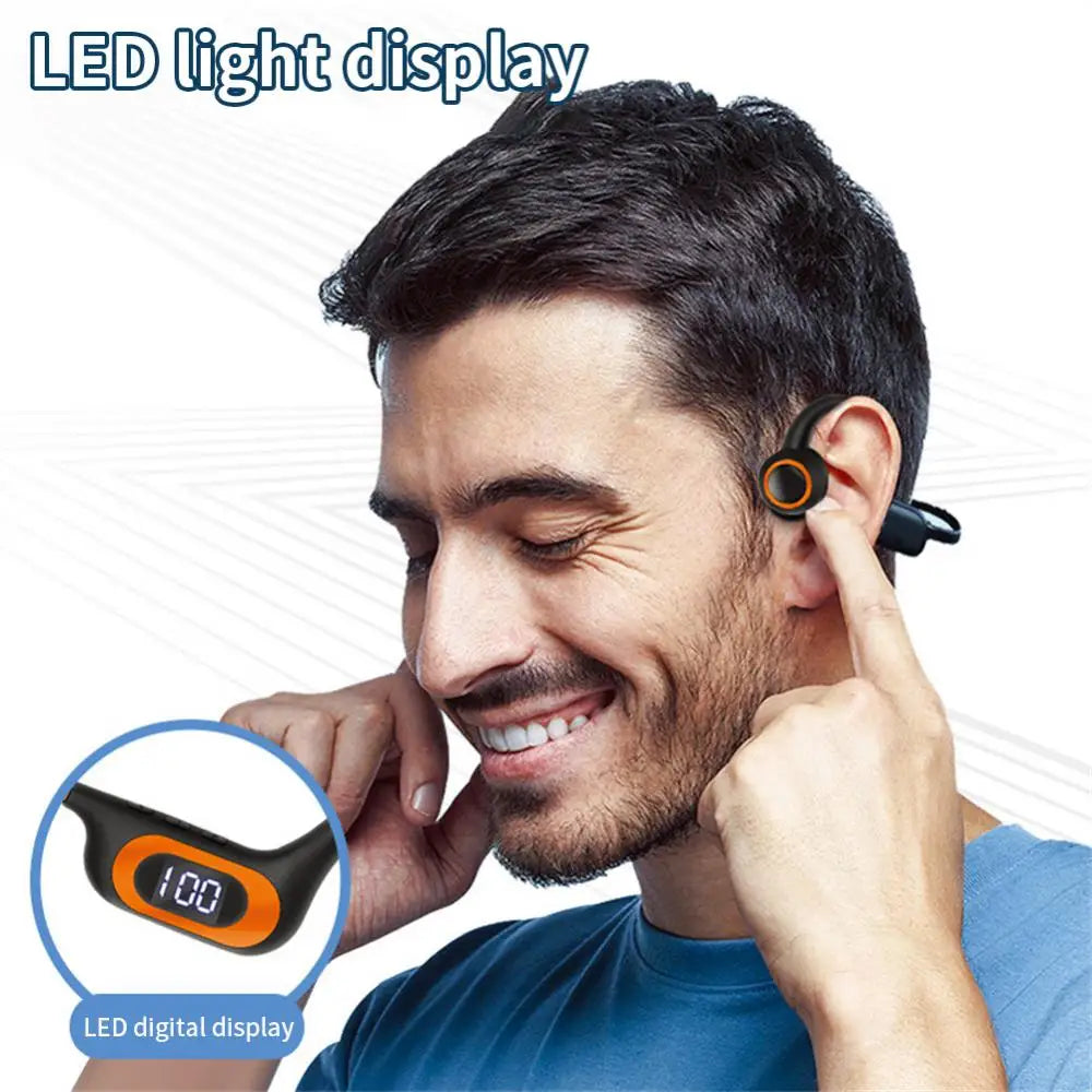 Bone Conduction Headphone 5.3 Wireless Waterproof Sport Earphones