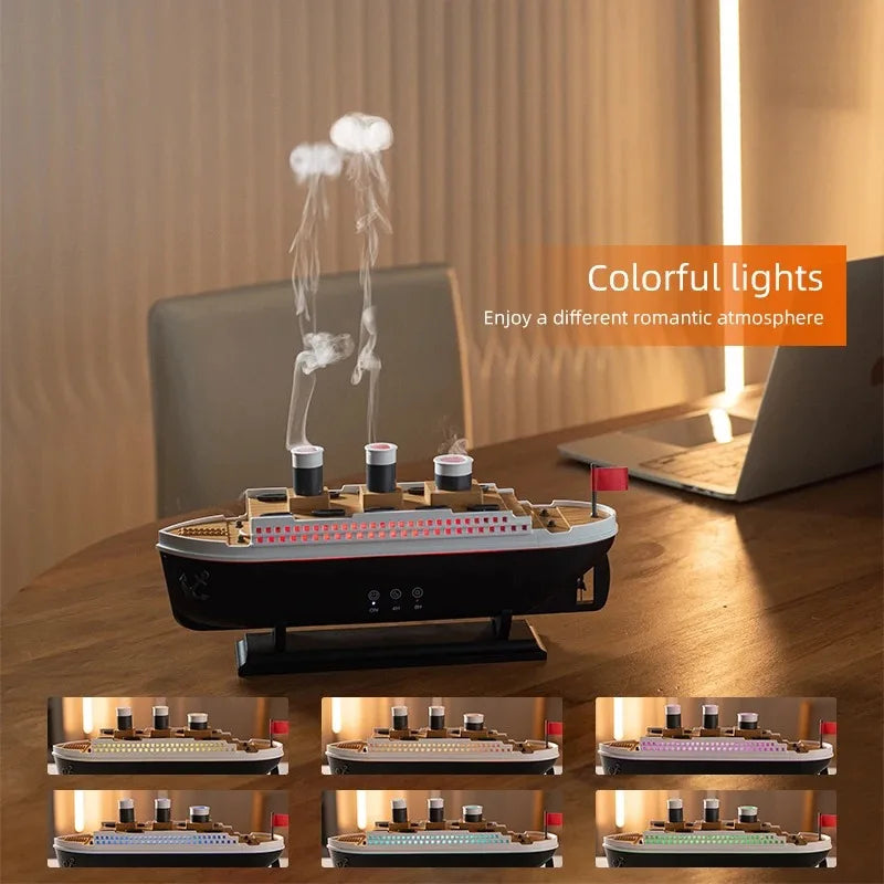 Titanic Ship Model Decoration Air Humidifier
