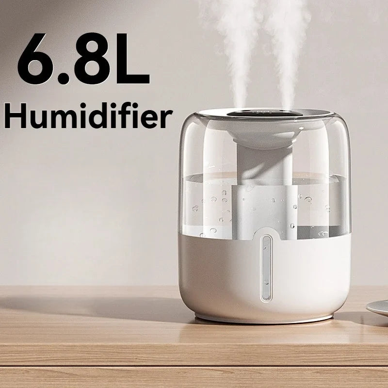 6.8L large capacity humidifier USB Double spray Home dormitory