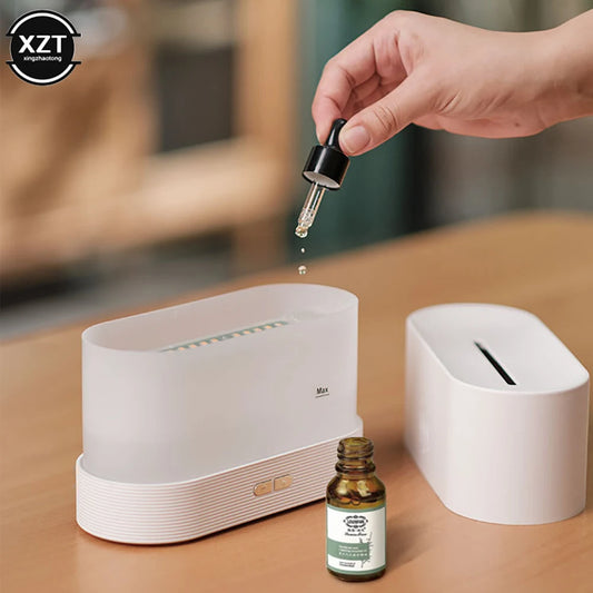 Flame Aromatherapy Diffuser Desk Top Home Essential